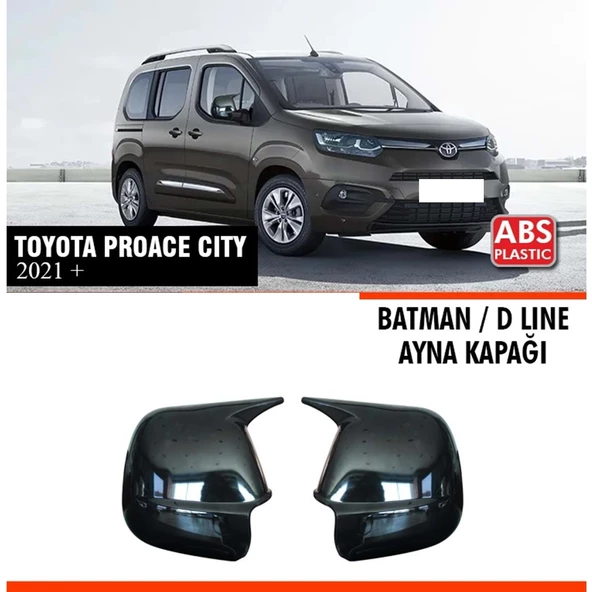 Proace City Batman Ayna Kapağı Piano Black / 2021 Sonrası ürün görseli 1