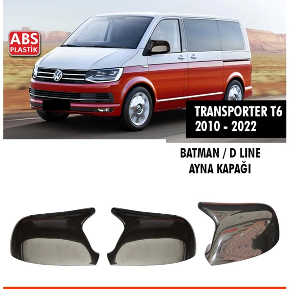 Transporter T6 Batman Ayna Kapağı Piano Black / 2010 - 2022 ürün görseli 1