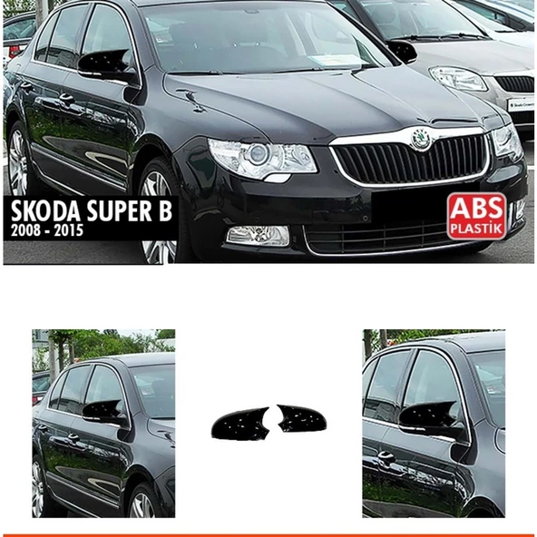 SuperB Mk2 Batman Ayna Kapağı Piano Black / 2008-2015 ürün görseli 1