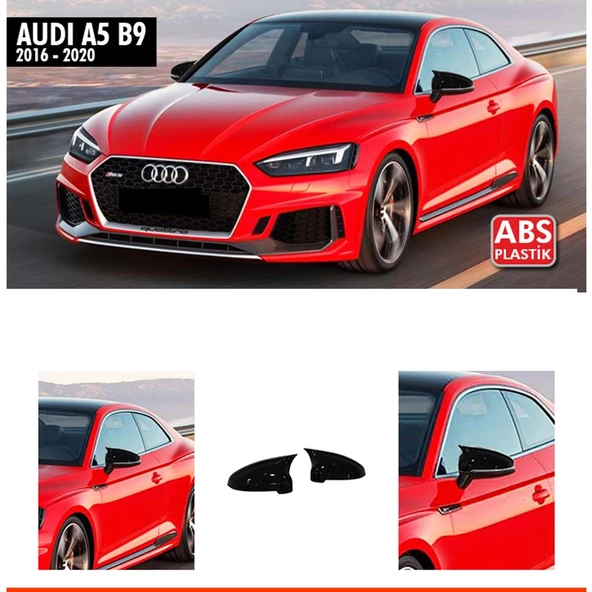 A5 B9 Batman Ayna Kapağı Piano Black / 2016-2020 ürün görseli 1