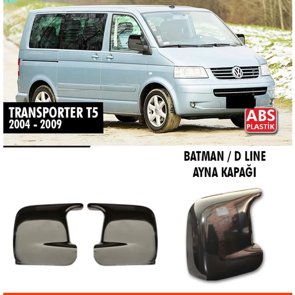 Transporter T5 Batman Ayna Kapağı Piano Black / 2004 - 2009 ürün görseli 1