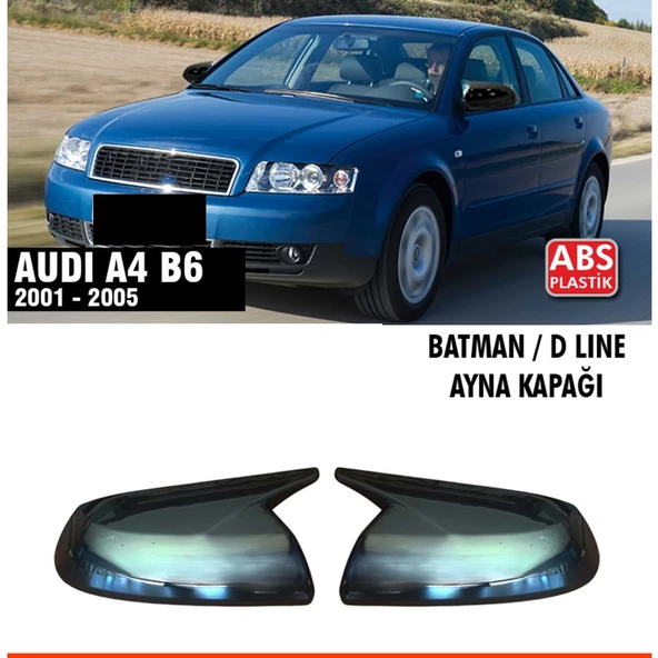 A4 B6 Batman Ayna Kapağı Piano Black / 2004 - 2005 ürün görseli 1