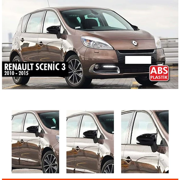 Scenic 3 Batman Ayna Kapağı Piano Black / 2010-2015 ürün görseli 1