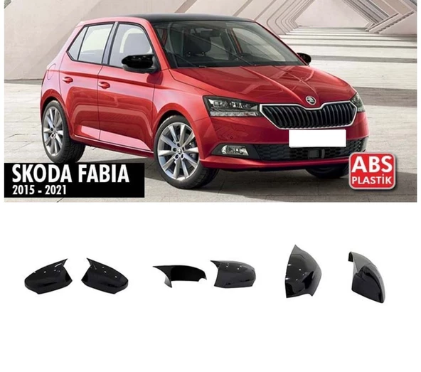 Fabia Mk3 Batman Ayna Kapağı Piano Black / 2015-2021 (Sinyalli) ürün görseli 1