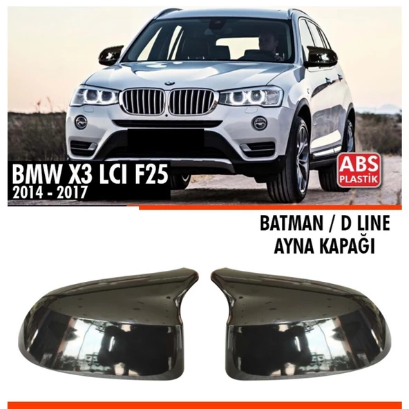 X3 F25 Batman Ayna Kapağı Piano Black / 2014 - 2017 ürün görseli 1