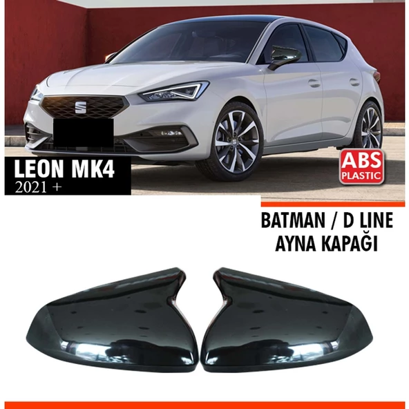 Leon Mk4 Batman Ayna Kapağı Piano Black / 2021 - ürün görseli 1