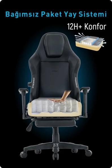 Fashcolle Globe Pro Black Oyuncu Koltuğu - Resim 8