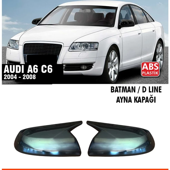 A6 C6 Batman Ayna Kapağı Piano Black / 2004 - 2008 ürün görseli 1