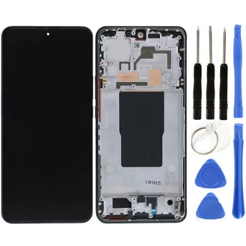 Xiaomi Mi 12T Pro Uyumlu Çıtalı A Kalite Lcd Ekran Dokunmatik Siyah + Tamir Seti ürün görseli 1