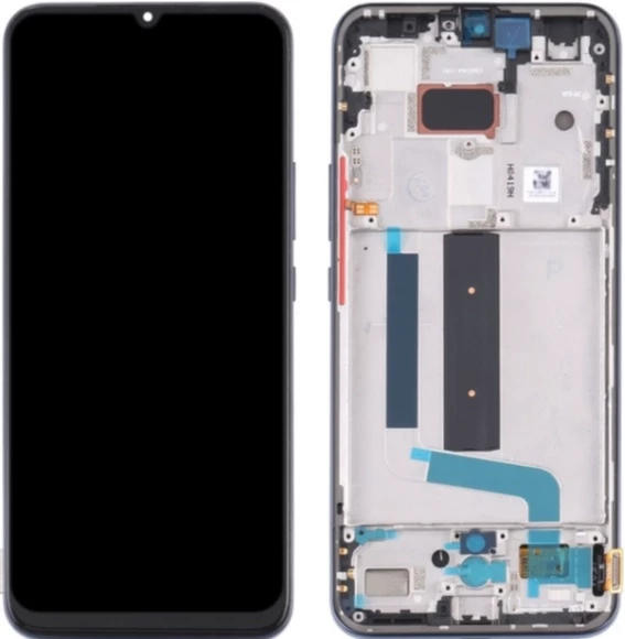 Xiaomi Mi 10 Lite 5G Uyumlu Çıtalı A Kalite Lcd Ekran Dokunmatik Siyah ürün görseli 1
