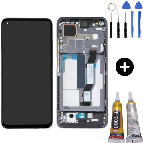Xiaomi Mi 10T Pro Uyumlu Çıtalı A Kalite Lcd Ekran Dokunmatik Siyah + Montaj Seti ürün görseli 1