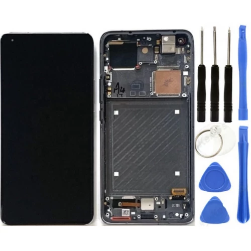 Xiaomi Mi 11 Ultra Uyumlu Çıtalı Servis Lcd Ekran Dokunmatik Siyah + Tamir Seti ürün görseli 1