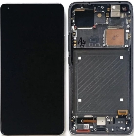 Xiaomi Mi 11 Ultra Uyumlu Çıtalı A Kalite Lcd Ekran Dokunmatik Siyah ürün görseli 1