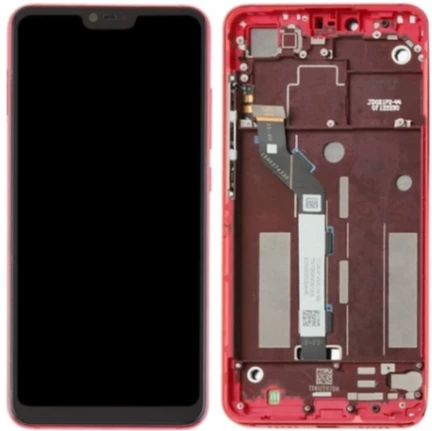 Xiaomi Mi 8 Lite Uyumlu Çıtalı Lcd Ekran Dokunmatik Kırmızı ürün görseli 1