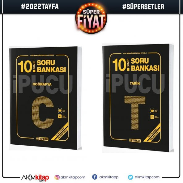Hız Yayınları 10. Sınıf Tarih ve Coğrafya İpucu Soru Bankası Seti 2 Kitap ürün görseli 1