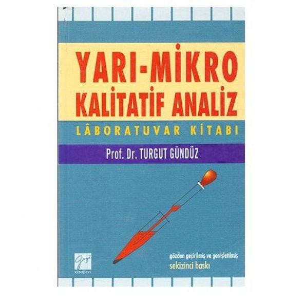 YARI-MİKRO KALİTATİF ANALİZ LABORATUVAR KİTABI - GAZİ ürün görseli 1