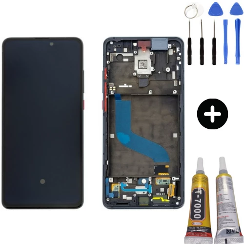 Xiaomi Mi 9T Uyumlu Çıtalı Lcd Ekran Dokunmatik Siyah + Montaj Seti ürün görseli 1