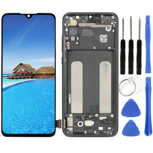 Xiaomi Mi 9 Lite Uyumlu Çıtalı HK Lcd Ekran Dokunmatik + Tamir Seti ürün görseli 1