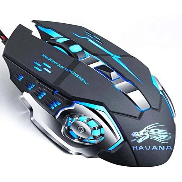 GXT 7D Usb 3200dpi Makrolu Gaming Mouse 7 TUŞLU RAINBOW 7 LED AYDINLATMA ürün görseli 1