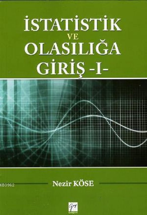İSTATİSTİK VE OLASILIĞA GİRİŞ 1 - GAZİ ürün görseli 1