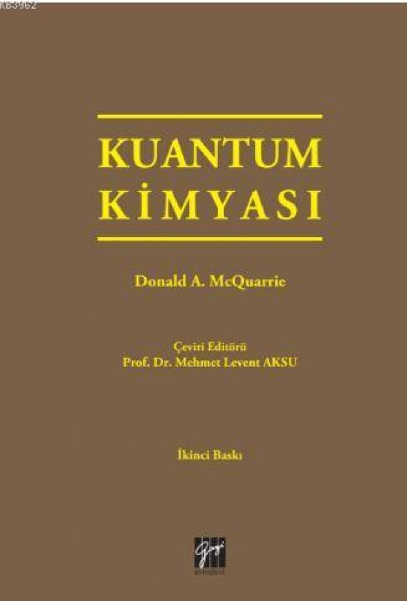 KUANTUM KİMYASI - GAZİ ürün görseli 1