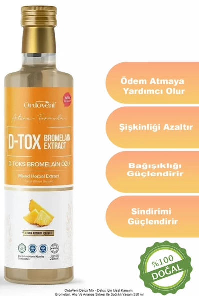 Detox Mix- Detox Için Ananas Ve Bromelain Karışımı - Ödem Atmaya Ve Kilo Vermeye Yardımcı 250g ürün görseli 1
