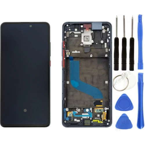 Xiaomi Mi 9T Pro Uyumlu Çıtalı Servis Lcd Ekran Dokunmatik Siyah + Tamir Seti ürün görseli 1
