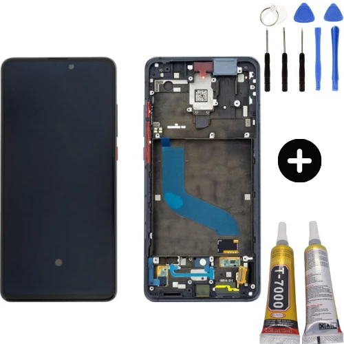 Xiaomi Mi 9T Pro Uyumlu Çıtalı Lcd Ekran Dokunmatik Siyah + Montaj Seti ürün görseli 1