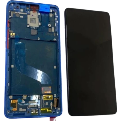 Xiaomi Mi 9T Uyumlu Çıtalı HK Lcd Ekran Dokunmatik Mavi ürün görseli 1
