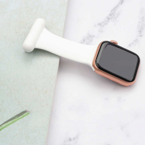 Apple Watch 42mm KRD-44 Silikon Askı Kordon - Resim 5