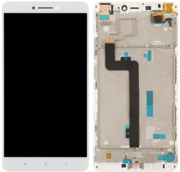 Xiaomi Mi Max Uyumlu Çıtalı HK Lcd Ekran Dokunmatik Beyaz ürün görseli 1