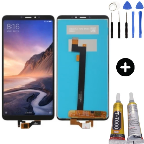 Xiaomi Mi Max 3 Uyumlu OLED Lcd Ekran Dokunmatik Siyah + Montaj Seti ürün görseli 1