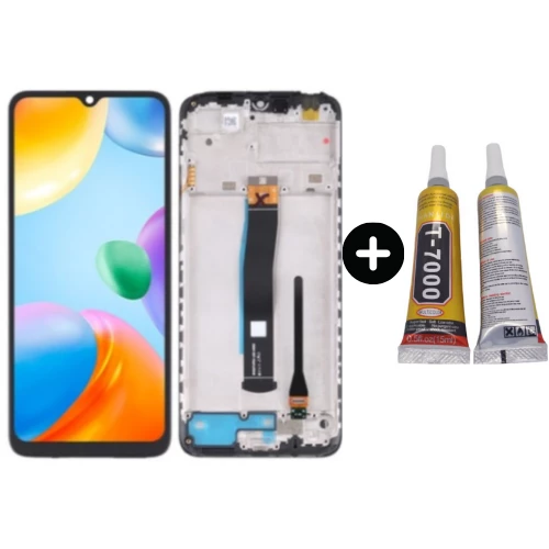 Xiaomi Poco C40 Uyumlu Çıtalı Lcd Ekran Dokunmatik + B7000 ürün görseli 1
