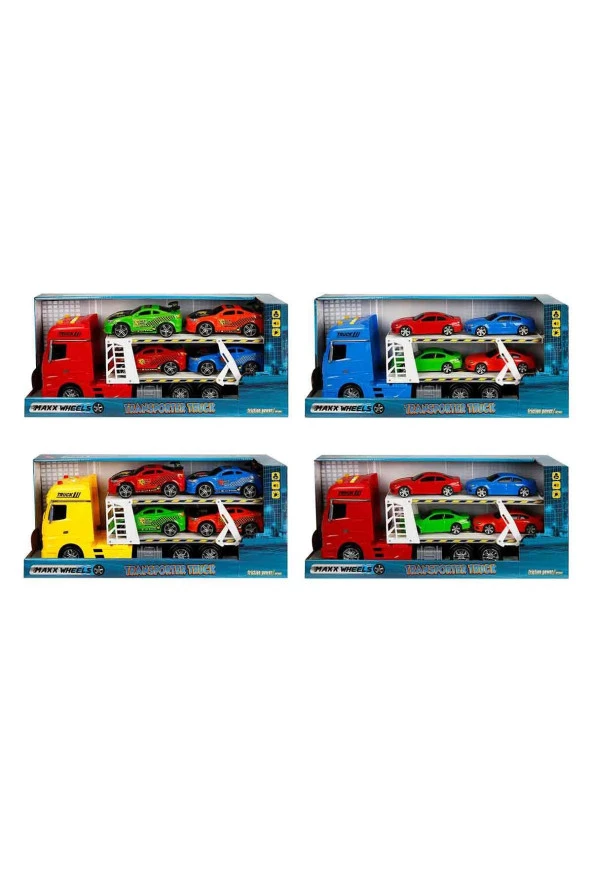 Sun-Yfn-Mxx-1/24 Transporter 2 Katlı 4 Araçlı 44 Cm.Ses/Işık Fr.4A. ürün görseli 1
