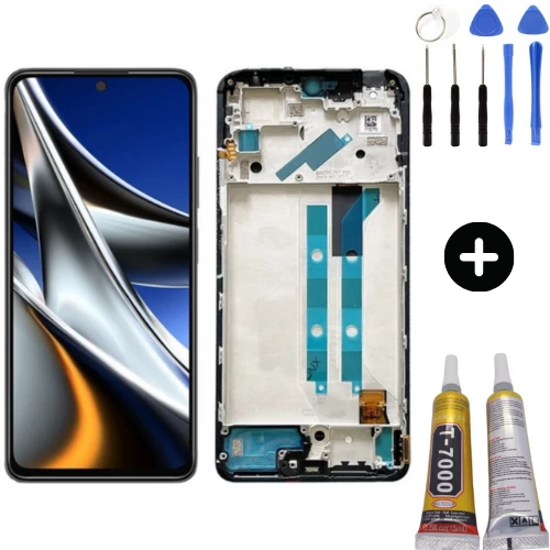 Xiaomi Poco X4 Pro 5G Uyumlu Çıtalı Servis Lcd Ekran Dokunmatik + Montaj Seti ürün görseli 1
