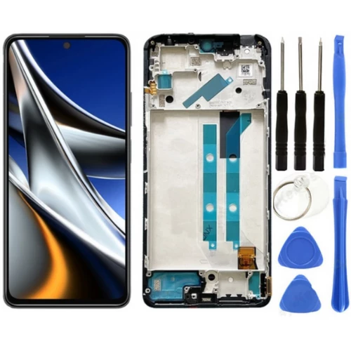 Xiaomi Poco X4 Pro 5G Uyumlu Çıtalı HK Lcd Ekran Dokunmatik + Tamir Seti ürün görseli 1
