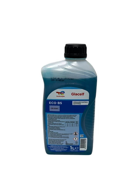 Total Glacelf ECO BS Organik Katkılı 4 Mevsimlik Mavi Antifriz 1 Litre ürün görseli 1