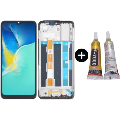 Vivo Y15 Uyumlu Çıtalı OLED Lcd Ekran Dokunmatik + B7000 ürün görseli 1