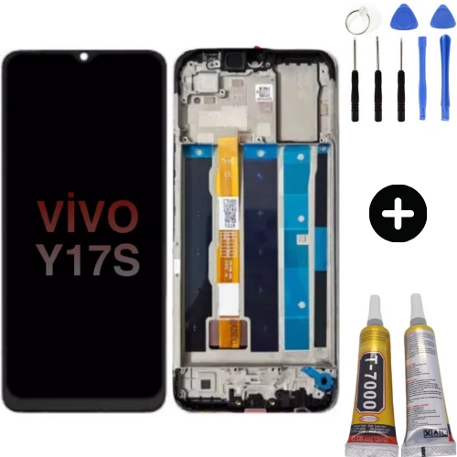 Vivo Y17s Uyumlu Çıtalı Lcd Ekran Dokunmatik + Montaj Seti ürün görseli 1