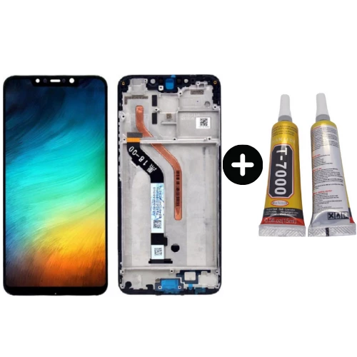 Xiaomi Poco F1 Uyumlu Çıtalı OLED Lcd Ekran Dokunmatik + B7000 ürün görseli 1