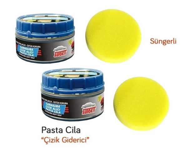 2 Adet Oto Boya Tampon Çizik Giderici Parlatıcı Pasta Cila (Süngerli) 300 Gr ürün görseli 1