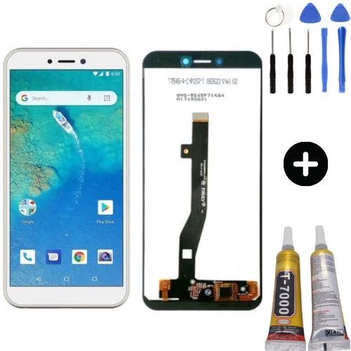 General Mobile GM 8 Go Uyumlu Servis Lcd Ekran Dokunmatik Beyaz + Montaj Seti ürün görseli 1