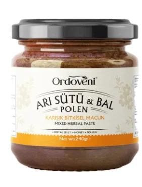 Doğal Arı Sütü, Bal Ve Polen - Enerji Ve Sağlık Için Doğal Propolis Takviye 240g ürün görseli 1