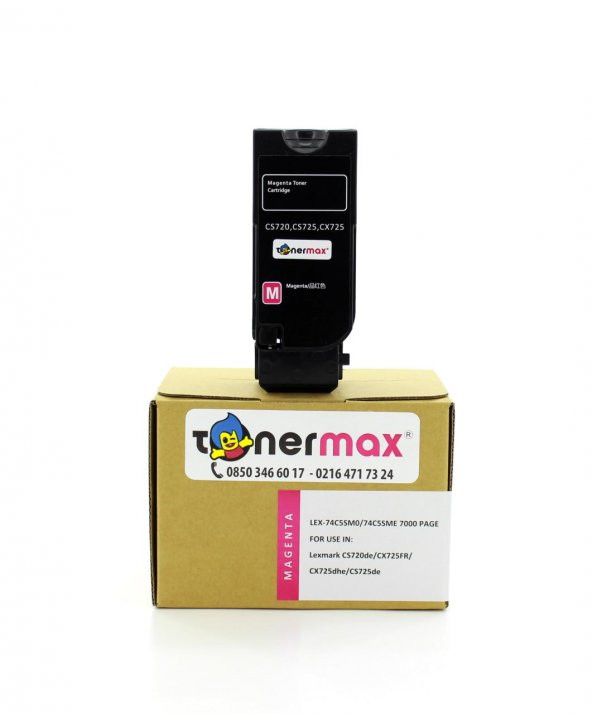 Lexmark CS720dte Muadil Toner Kırmızı - Resim 6
