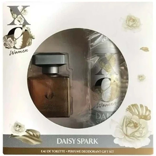 XO Parfüm Seti Daısy Spark Women Kadın 100ML EDT + 125ML Deodorant ürün görseli 1