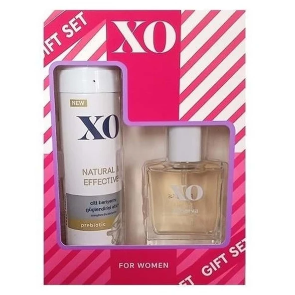 XO Parfüm Seti Minerva Women Kadın 50ML EDT + 150ML Deodorant Natural Effectıve ürün görseli 1