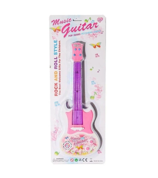 Pilli Müzikli Gitar - Mavi Su Dünyası ürün görseli 1