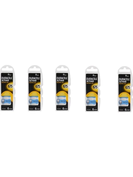 Duracell Activair 675 Kulaklık Pili 6'lı Blister ( 5 Paket ) ürün görseli 1