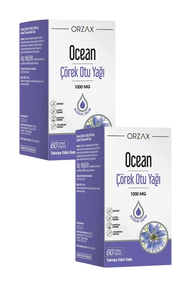 Ocean Çörek Otu Yağı 60 Kapsül x 2 Adet ürün görseli 1
