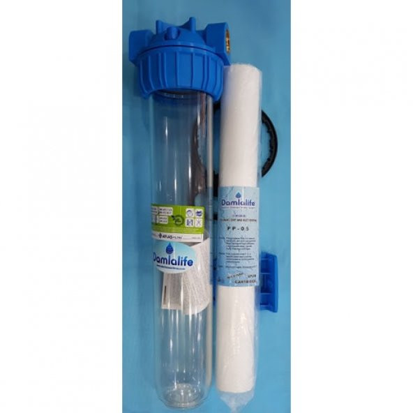 Damlalife Atlas Orjinal Italyan 20'' Inç Bina Giriş 5 Micron Tortu Filtre ürün görseli 1